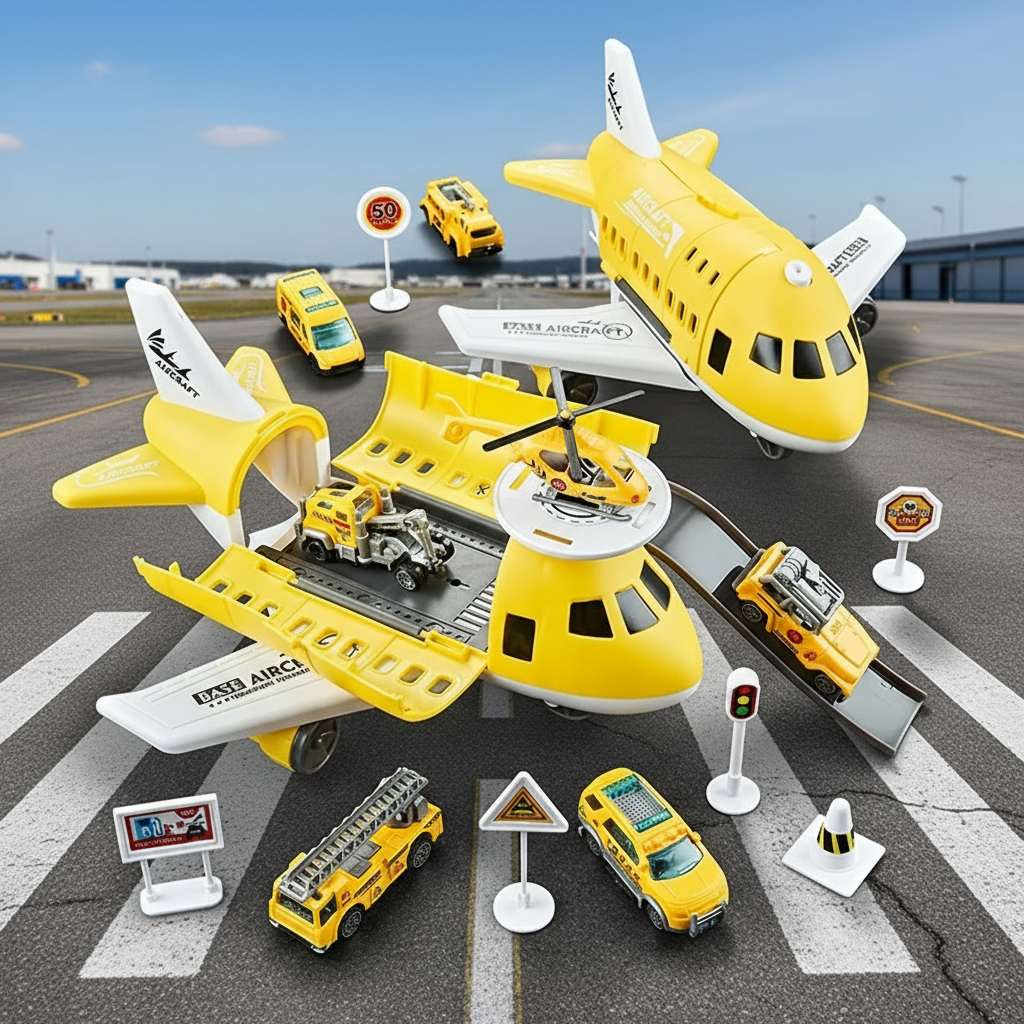 MiniAirBase – interaktywny i edukacyjny zestaw zabawowy z lotniskiem i pojazdami