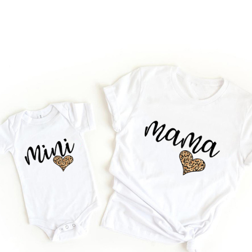 Mini Fashion™ - Dopasowana koszulka i body - Odzież dla mamy i dziecka