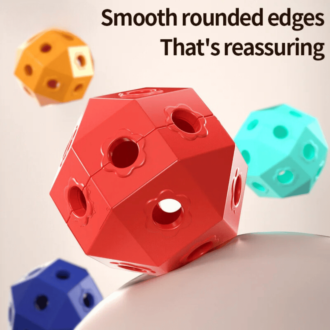 Connect Beads™ - Klocki geometryczne - Edukacyjna układanka 3D