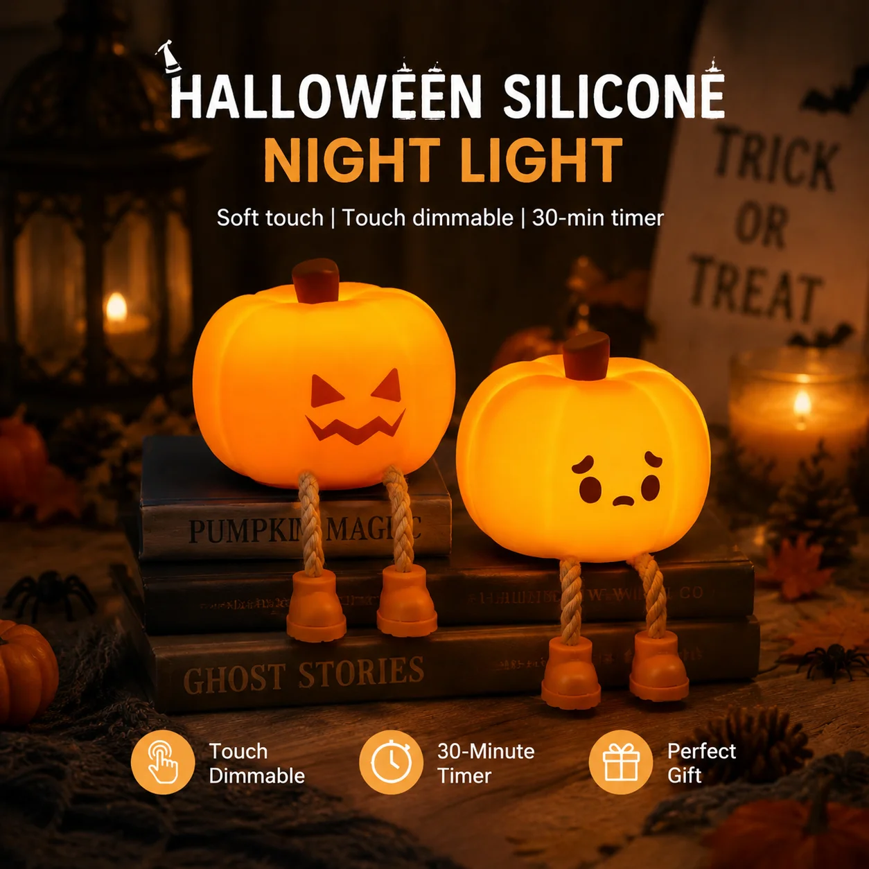 SpookyLamp – Urocza i nastrojowa – lampka nocna na Halloween