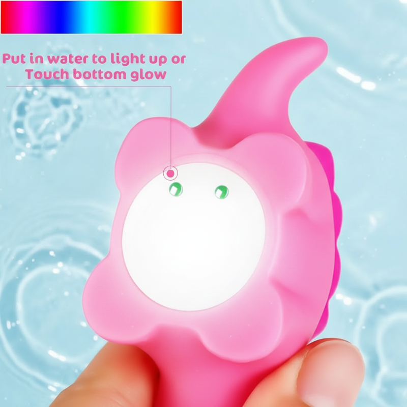 AquaGlow – Bezpieczne i edukacyjne – zestaw świecących zabawek do kąpieli