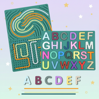 Thumbnail for BrainyKids – Edukacyjne i sensoryczne – silikonowa tablica z literami