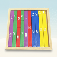 Thumbnail for TinyMath – Pouczające i edukacyjne – drewniana tablica do nauki liczenia z cyframi