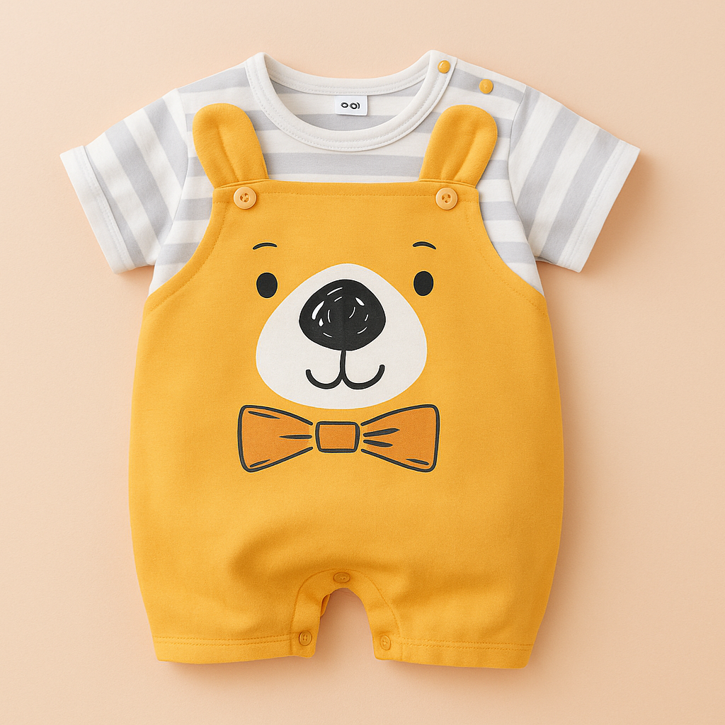 Mini Fashion™ - Komfort na każdą noc - Body piżamowe z krótkim rękawem