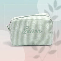 Thumbnail for Striped Name Pouch – spersonalizowana i stylowa kosmetyczka