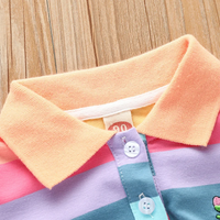 Thumbnail for RainbowBabe – Świeża i kolorowa – dziecięca sukienka polo