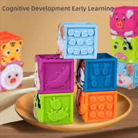 Thumbnail for SoftStack – Zabawne i edukacyjne – miękkie klocki w kształcie zwierzątek do układania