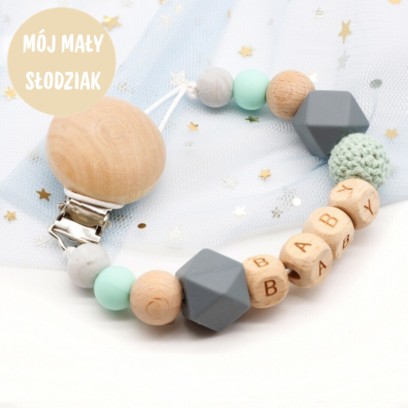 Woods™ - Personalizowany Łańcuszek do Smoczka