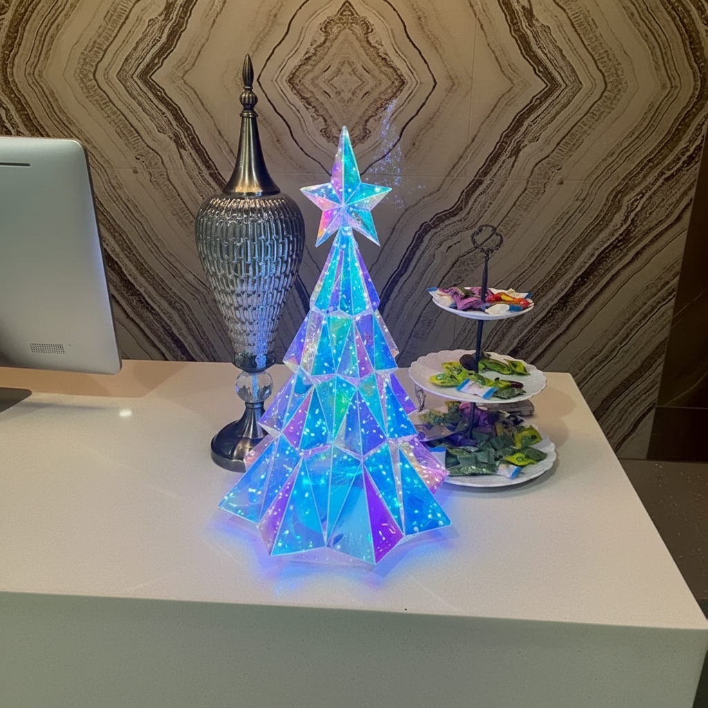 CrystalGlow – Świąteczna i nastrojowa – ozdobna choinka LED