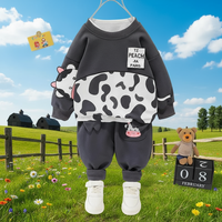 Thumbnail for Mini Fashion™ - Ciepły i miękki – dwuczęściowy zestaw odzieży dziecięcej