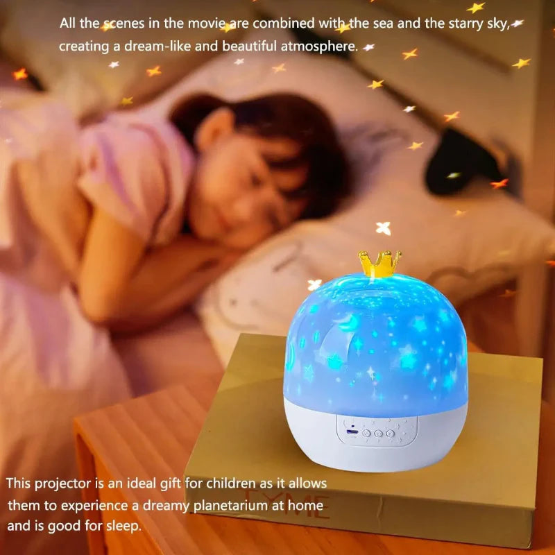CosmoGlow – Marzycielski i kreatywny – lampka nocna Galaxy Projector z obrotem o 360°