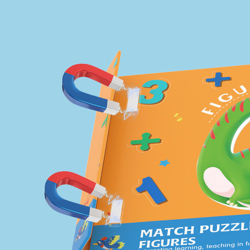 SmartMatch – Zabawa i nauka – magnetyczna książeczka 2 w 1 do rysowania i układania puzzli