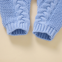 Thumbnail for SoftKnit – Ciepły i uroczy – dzianinowy kombinezon dla niemowląt z kapturem