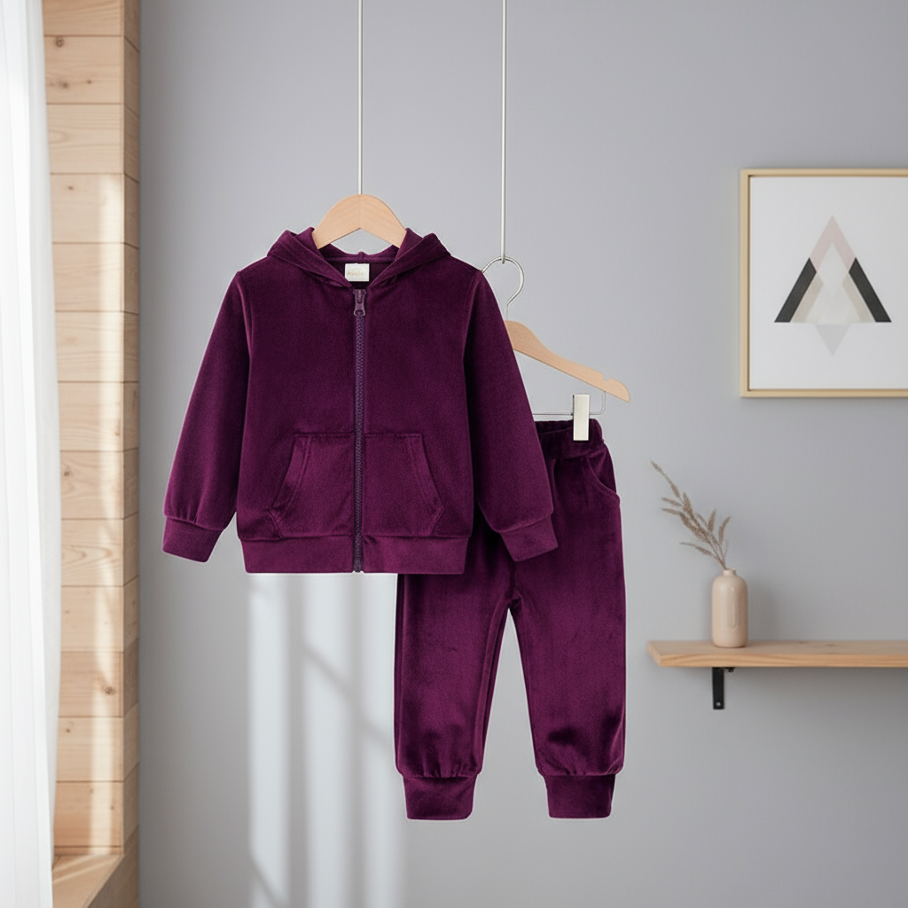 Mini Fashion™ – Miękki i ciepły – dres dżinsowy