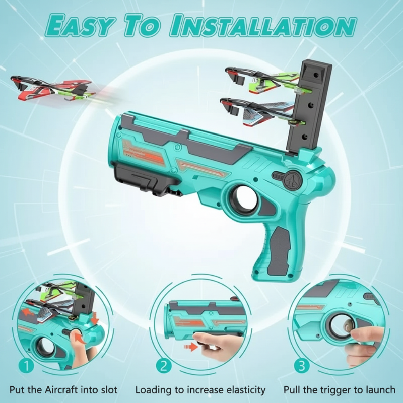 FlyHero – Kreatywne i interaktywne – samolot dla dzieci Blaster