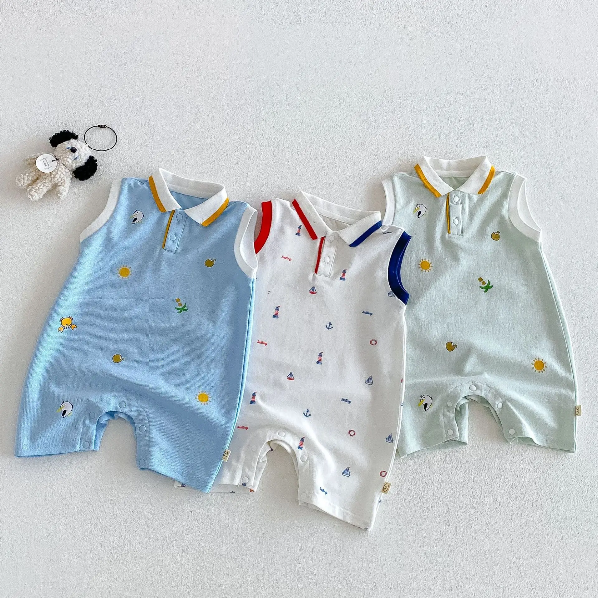 SunnyBaby – Wygodny i uroczy – body typu polo dla niemowląt