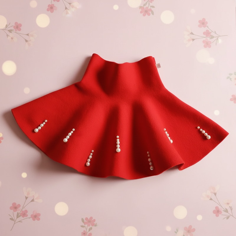 Girls Knitted Skirt – Komfort i styl – spódniczka dziecięca