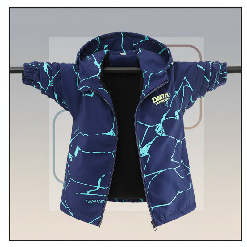 Reversible Kids Jacket – Wodoodporna i wiatroszczelna – lekka kurtka