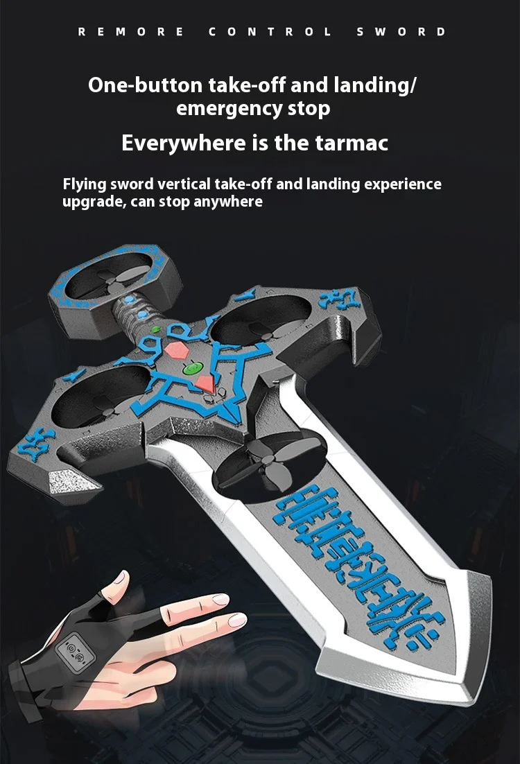 AirBlade – Zabawne i interaktywne – zdalnie sterowane zabawki latające z motywem miecza