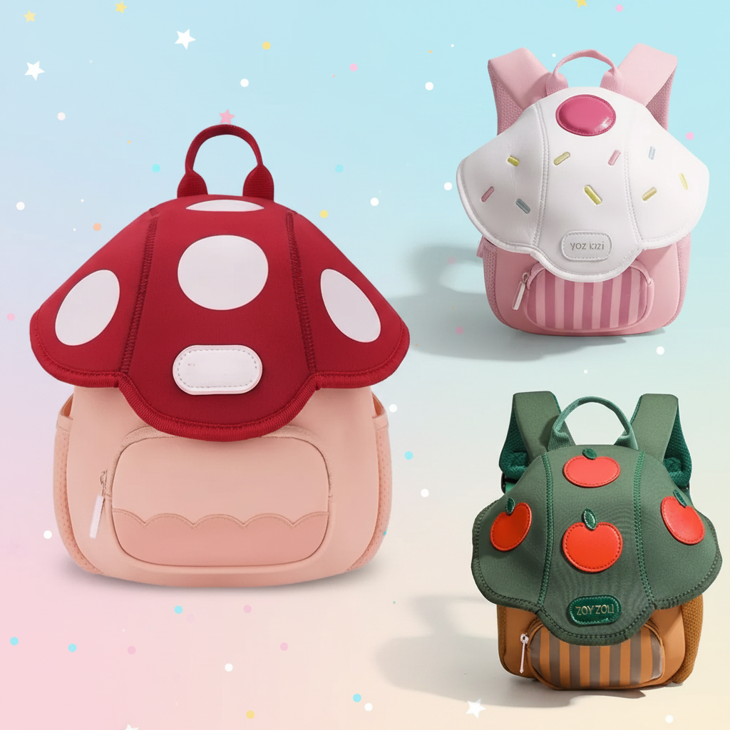 MushroomPack – Uroczy i praktyczny – plecak dziecięcy Design