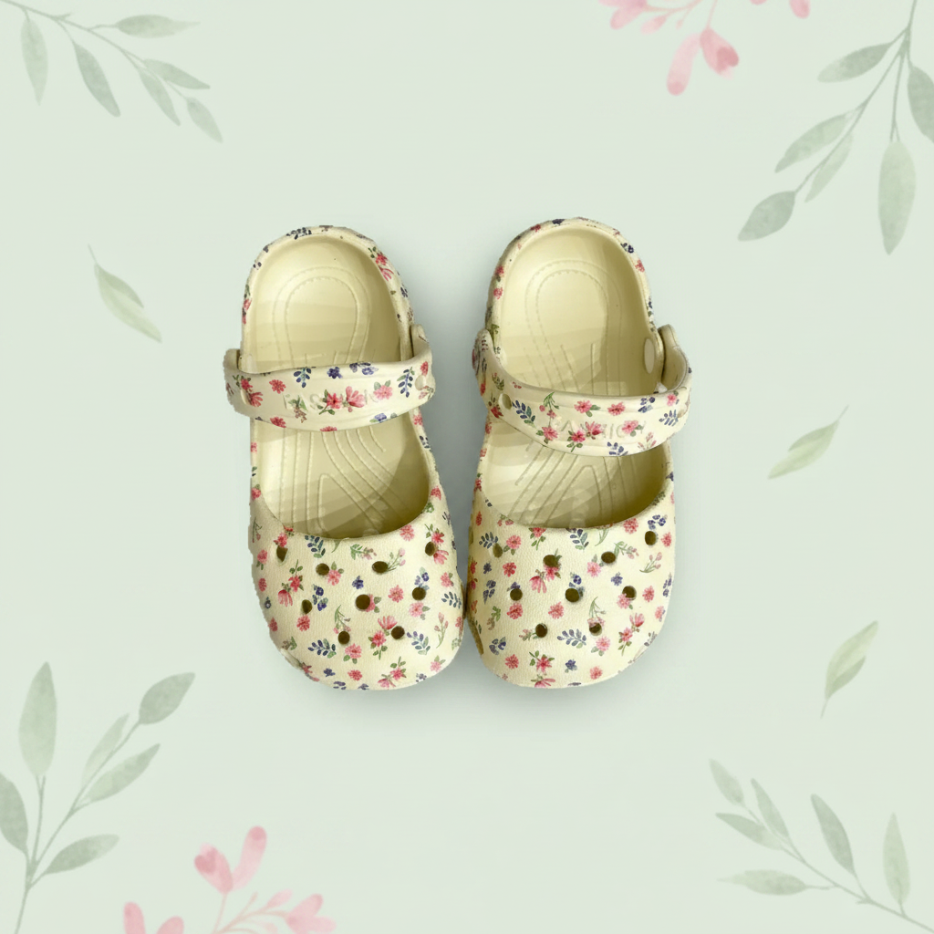 FlowerFeet – Eleganckie i wygodne – sandały w kwiaty