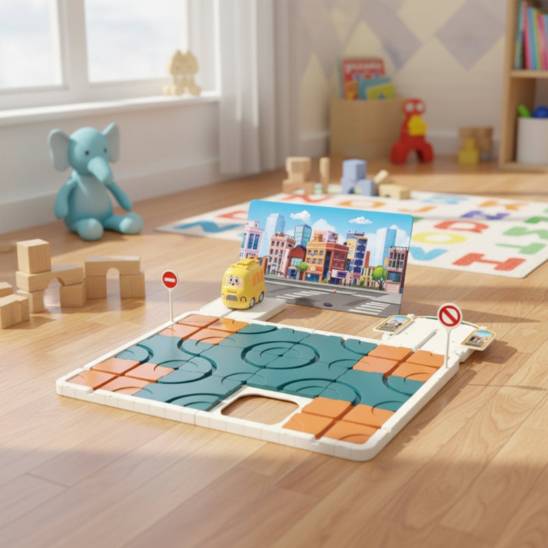 ThinkFun – Logiczne myślenie i koncentracja – Puzzle z pociągiem
