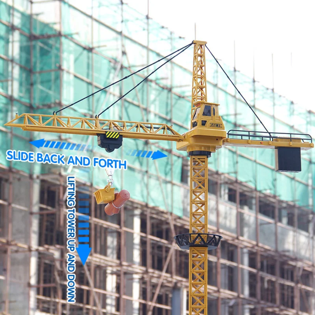 CranePro – Interaktywna i realistyczna – zabawka: żuraw wieżowy na pilota