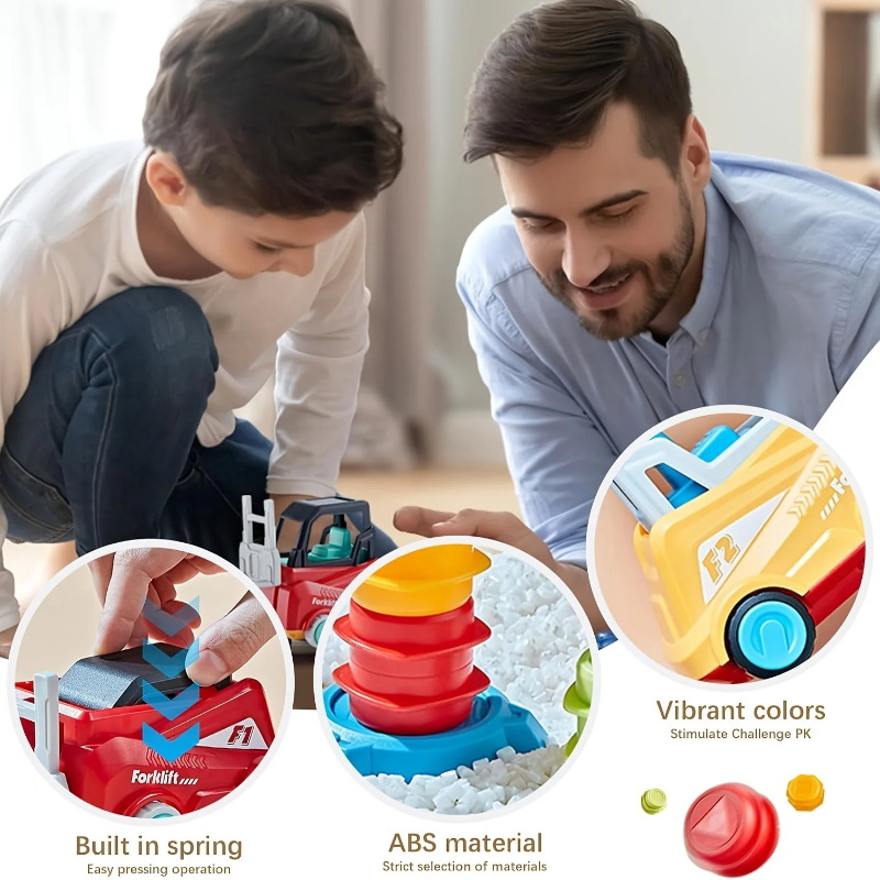 LittleBuilders – Interaktywny i bezpieczny – zestaw do zabawy z wózkiem widłowym