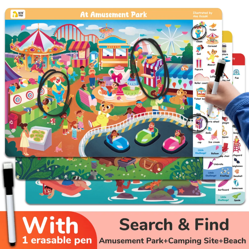 Search and Find Game – Nauka i zabawa – książka z zadaniami