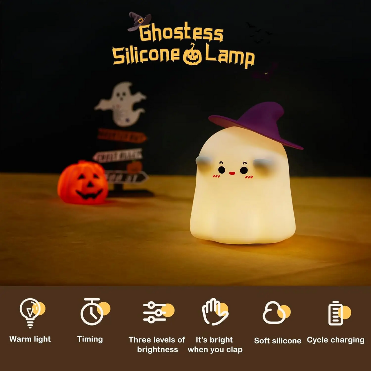 SpookyLamp – Urocza i nastrojowa – lampka nocna na Halloween