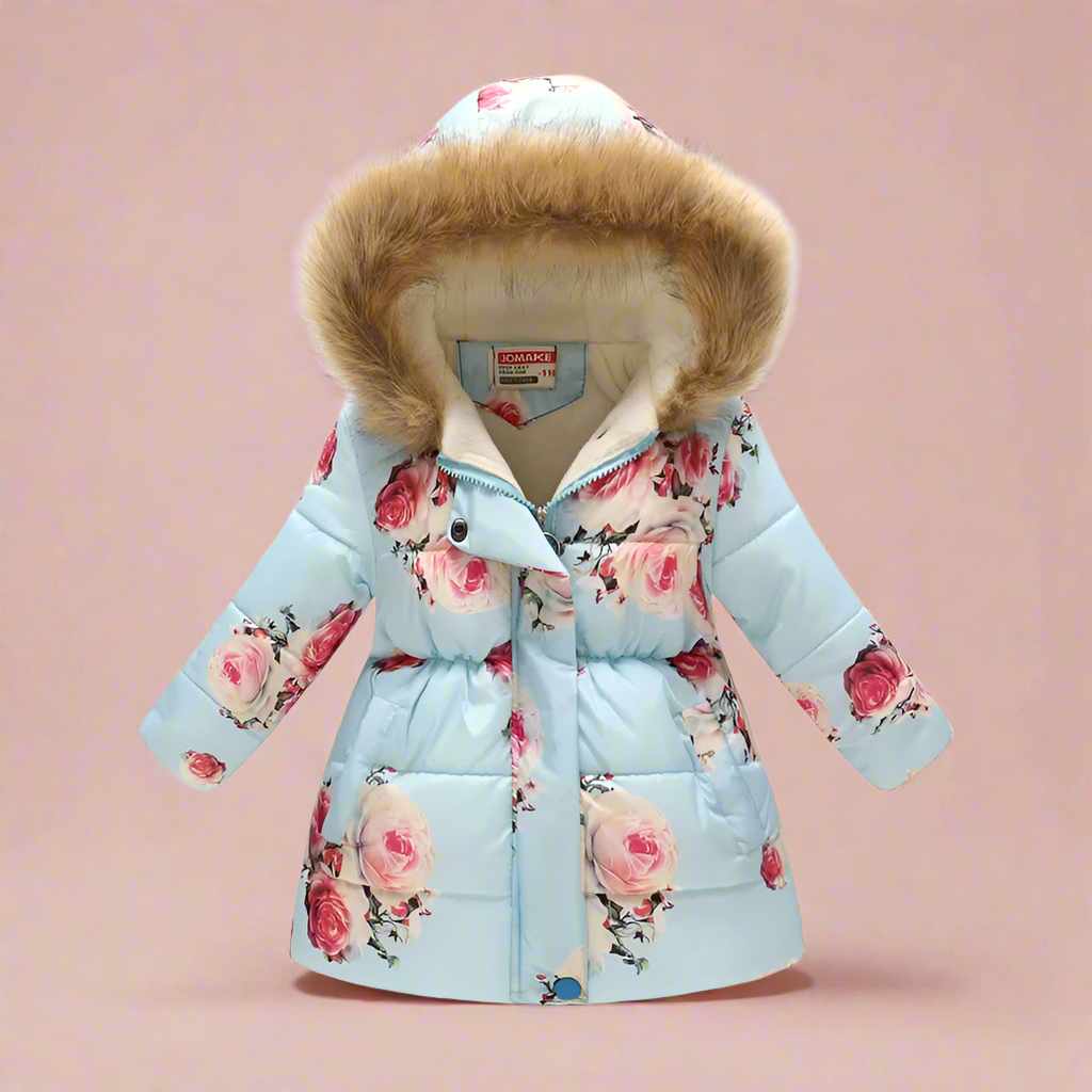 CozyTrend – Elegancka i przytulna – pikowana kurtka zimowa dla dziewczynek