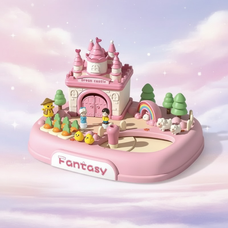 Magnetic Princess Castle – Kreatywne i magiczne – zestaw do zabawy z magnetycznym domkiem dla lalek