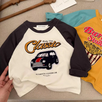 Thumbnail for LittleRetro – Stylowe i modne – dziecięca koszulka z długim rękawem i nadrukiem graficznym