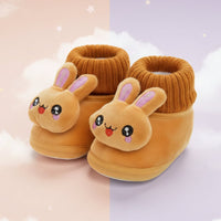 Thumbnail for CuddleSteps – Ciepłe i antypoślizgowe – kapcie dla dzieci z motywami zwierzęcymi