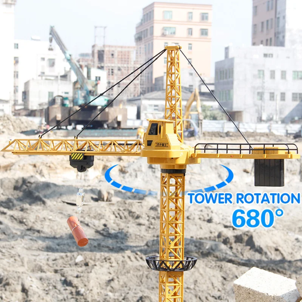 CranePro – Interaktywna i realistyczna – zabawka: żuraw wieżowy na pilota