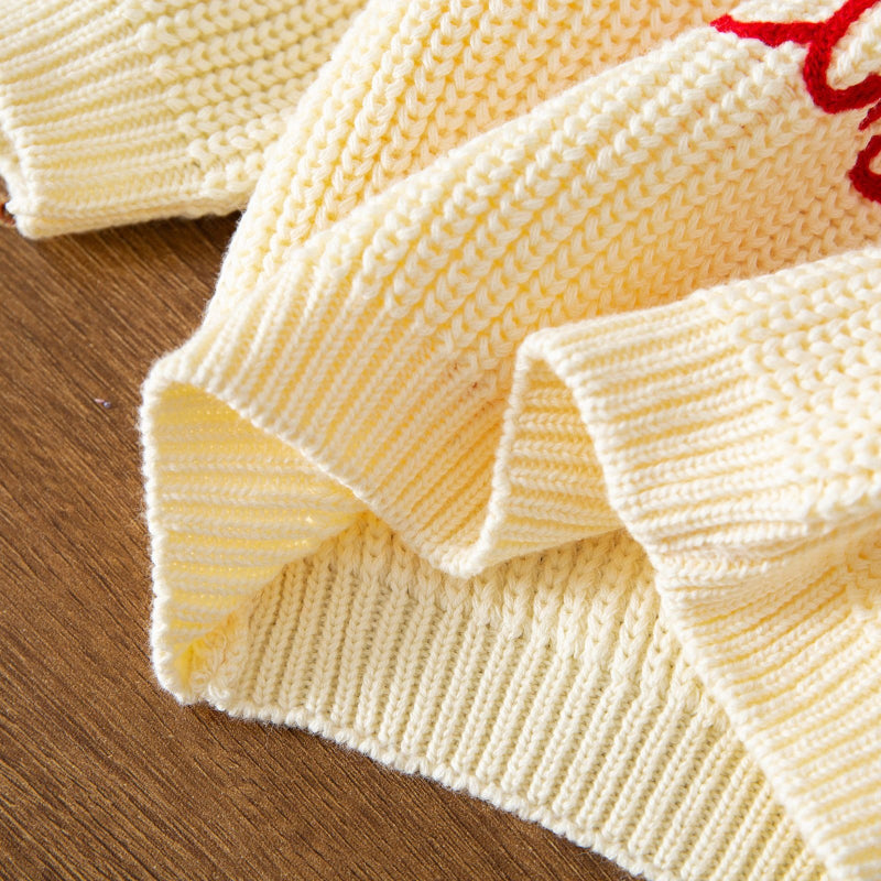 JoyKnit – Przytulny i ciepły – świąteczny sweter z napisem
