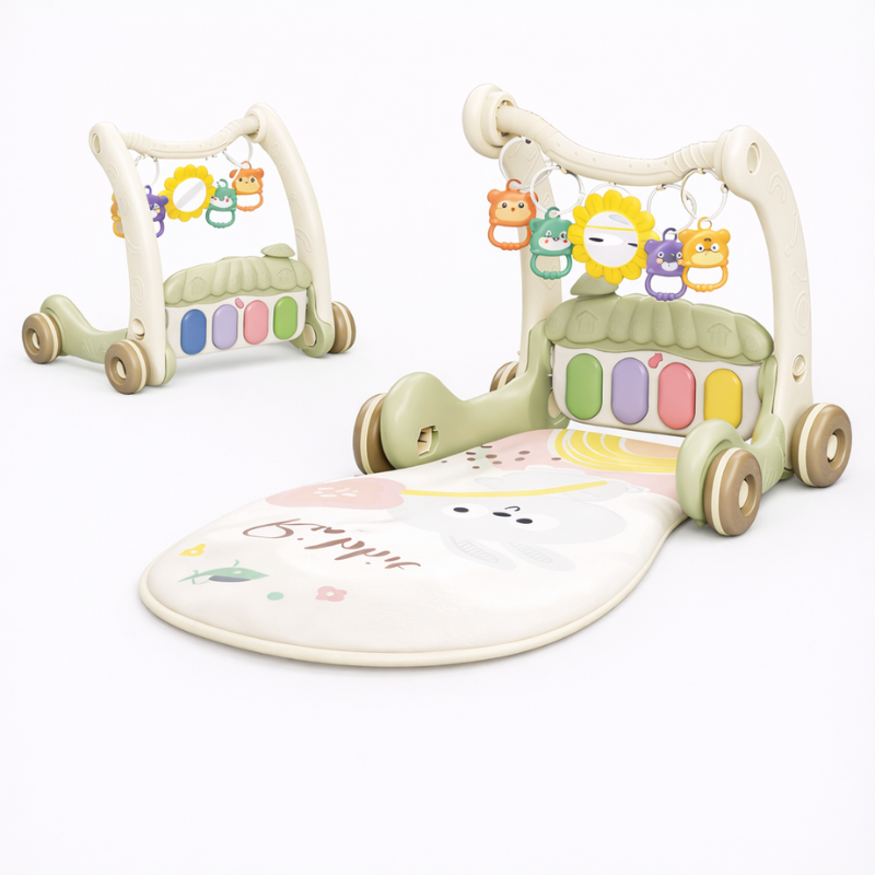 Step & Play – interaktywny i bezpieczny – 3 w 1 chodzik i gimnastyka dla niemowląt
