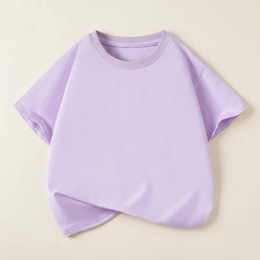 SimpleWear – Casual & Miękkie – T-shirt Relax Fit z okrągłym dekoltem