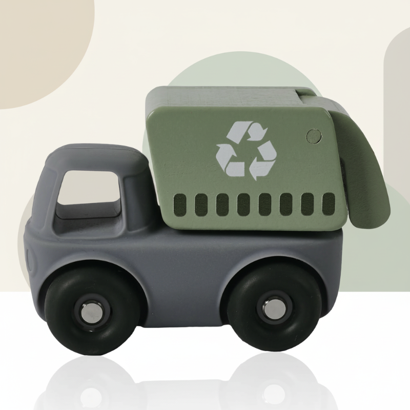 Montessori Silicone Toy Car – Bezpieczne i przyjazne dla ząbków – silikonowa zabawka do gryzienia w kształcie pojazdu