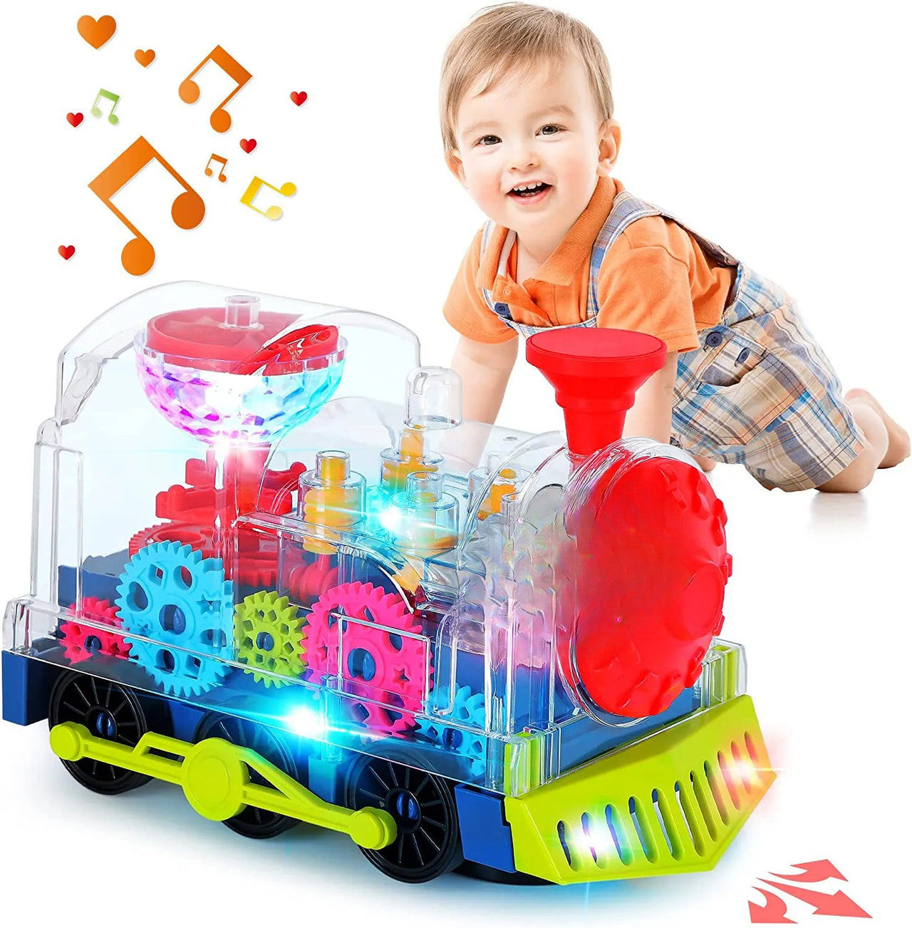 Train light™ - Pociąg ze światłami i muzyką - Zabawka sensoryczna