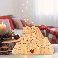 Thumbnail for Family Puzzle™ – spersonalizowany prezent na Dzień Matki z rodziną misiów