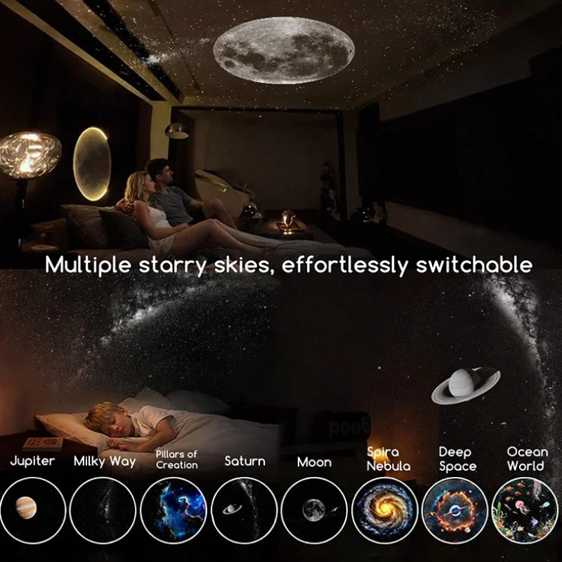 NightSky – Regulowane natężenie światła i magiczna atmosfera w sypialni – lampa LED Galaxy