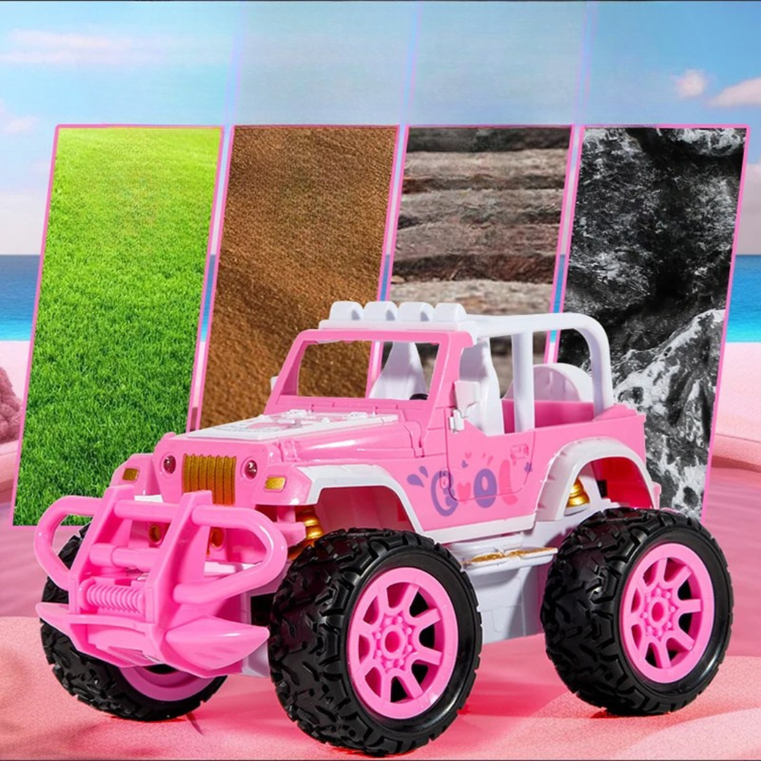 RC Offroader Pink™ – Twardy różowy zawodnik – Zabawkowy samochód RC