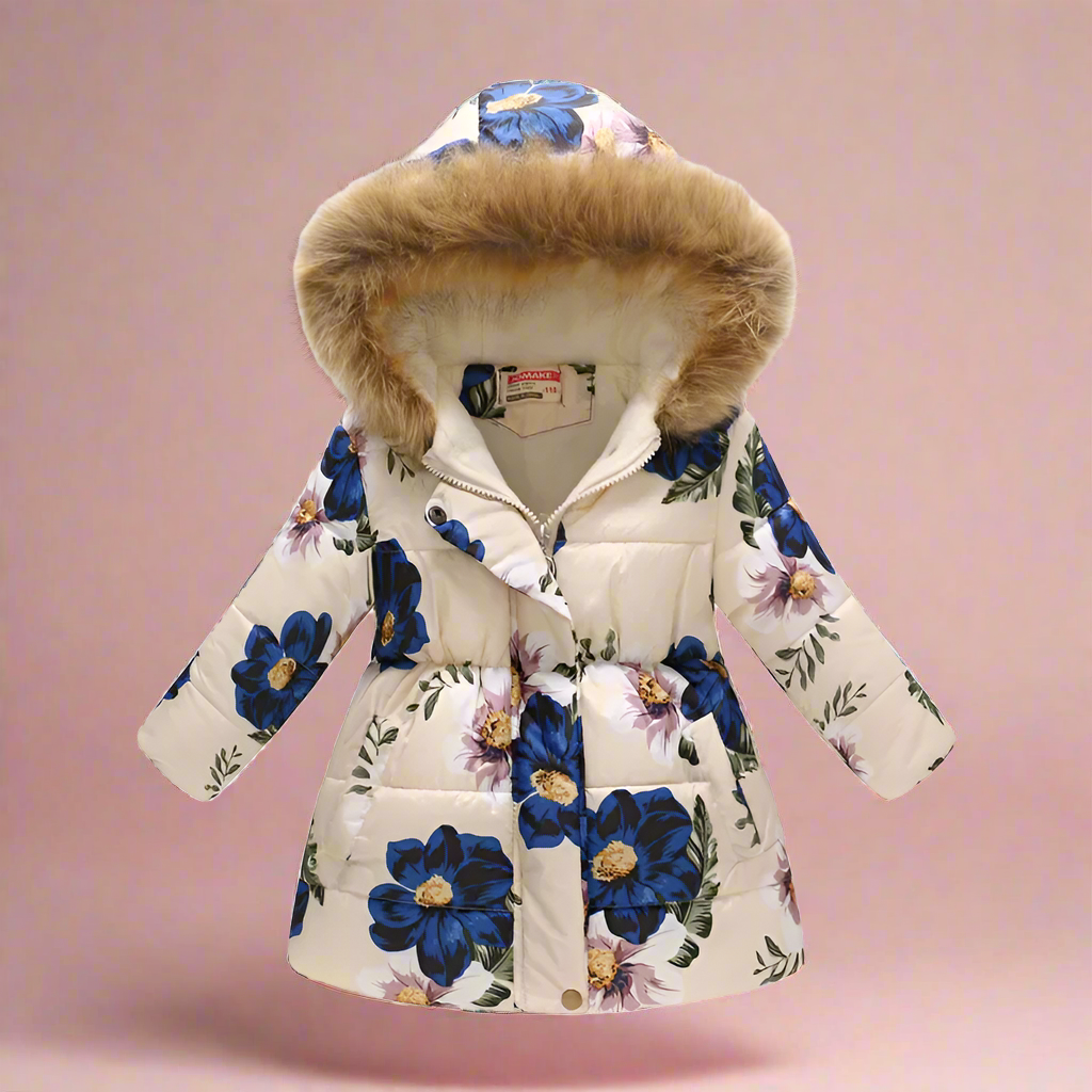 CozyTrend – Elegancka i przytulna – pikowana kurtka zimowa dla dziewczynek