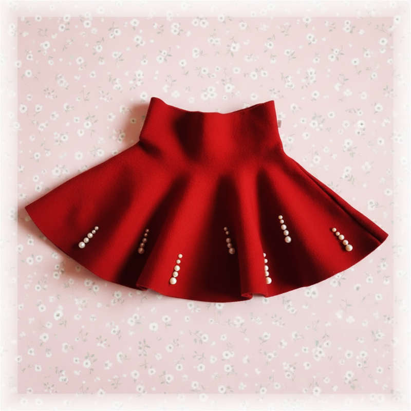 Girls Knitted Skirt – Komfort i styl – spódniczka dziecięca