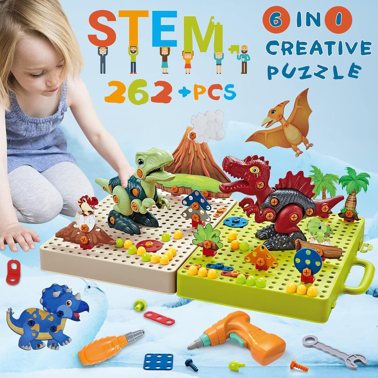 Little Dino Toolbox™ - Zabawki konstrukcyjne - Zestaw budowniczego