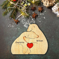 Thumbnail for Family Puzzle™ – spersonalizowany prezent na Dzień Matki z rodziną misiów