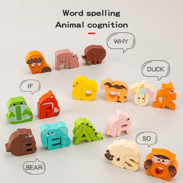 ZooLetters – Zabawne i edukacyjne – Puzzle z alfabetem zwierząt dla dzieci