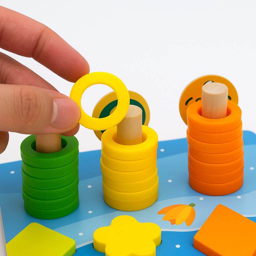 Woods™ - Drewniana tablica z cyframi i literami - Zabawki Montessori
