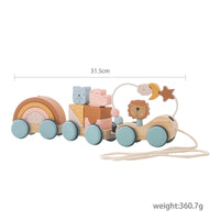 Thumbnail for TrainCount –  Klasyczne i edukacyjne – drewniany pociąg Montessori